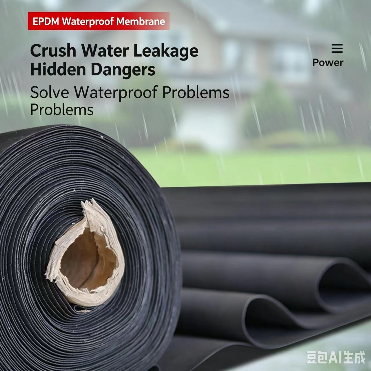 EPDM Ethylene Propylene Diene Monomer Waterproof Membrane 3
