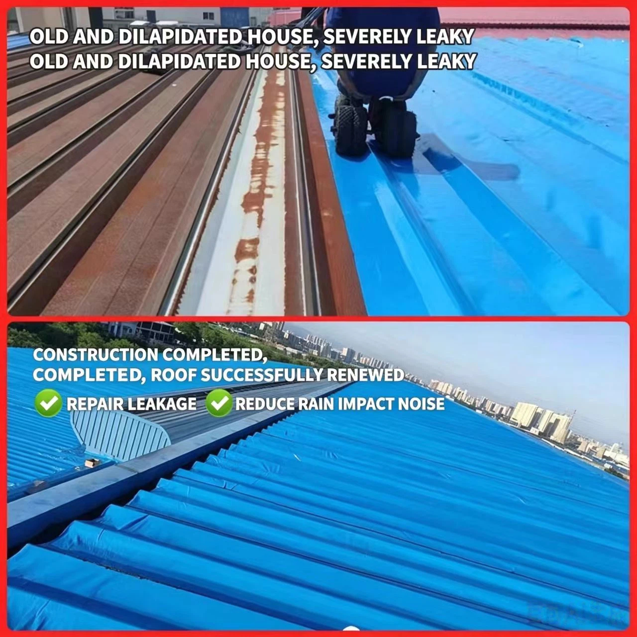 Polymer Self-Adhesive Waterproof Membrane for Color Steel Tiles