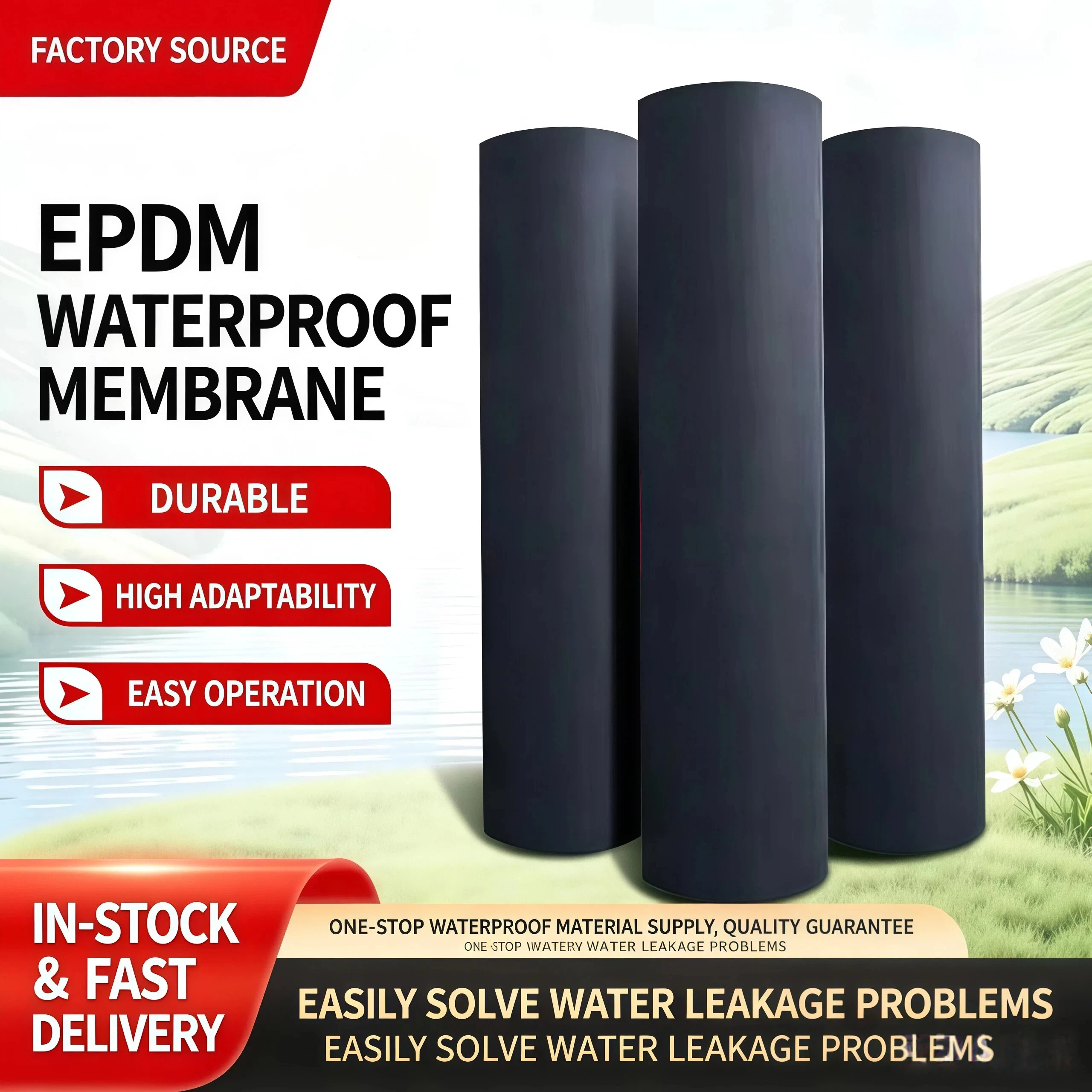 EPDM Ethylene Propylene Diene Monomer Waterproof Membrane